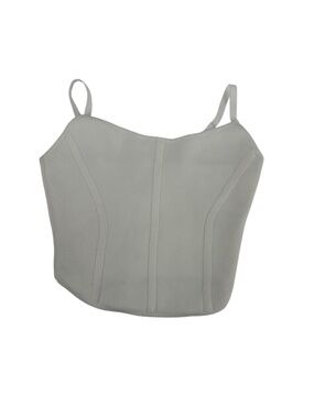 PacSunL.A. Hearts Size Small S Green Corset Tank Top Bustier Crop Ribbed Stretch